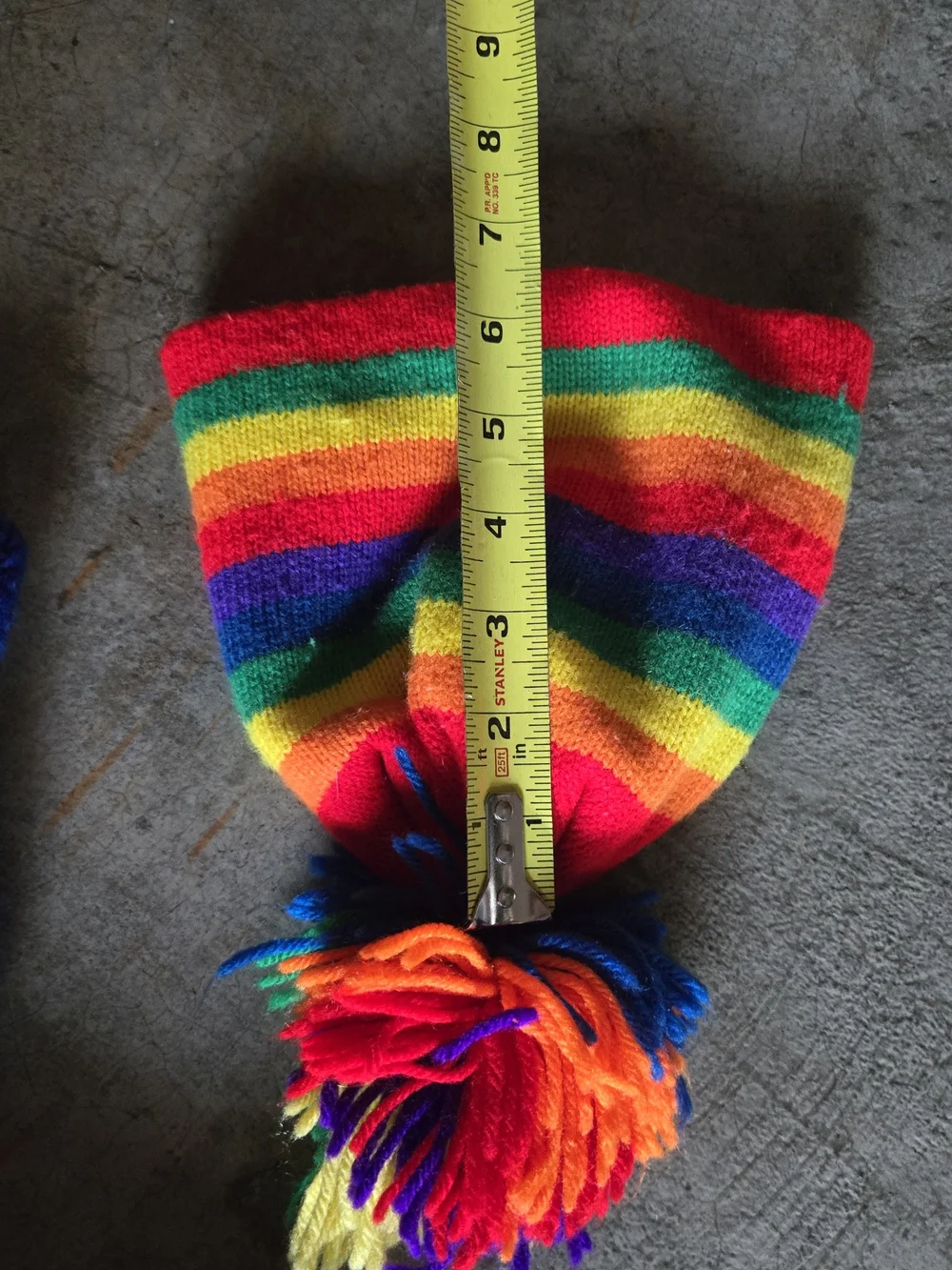 Vintage Kids Knit 3 Hat Bundle  Hats Colorblock Rainbow Blue 3T-6